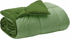 vidaXL Duvet de iarnă Patos Verde 220 x 240 cm Microfibră