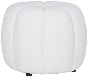 Puf Paisley, alb crem 48x38 cm