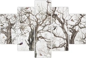 Tablou - Model de pădure, desen (150x105 cm)