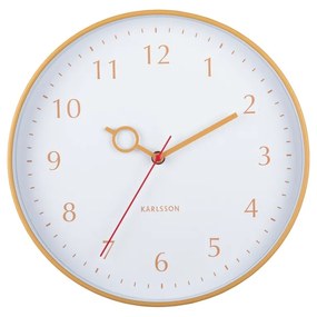 Karlsson 5992YE ceas de perete design galben,diametru 30 cm