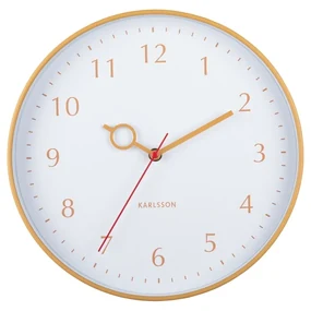 Karlsson 5992YE ceas de perete design galben,diametru 30 cm