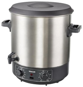 Sencor - Oală pentru conservare 27 l, 1800 W/230 V, inox/gri