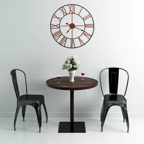 Ceas de perete, rosu, 58 cm, metal Rosu, 58 cm