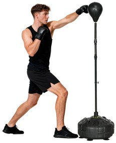 SPORTNOW Sac de box cu suport reglabil 145–180 cm, bază umplută, negru | Aosom Romania