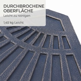 Outsunny Set 2 Greutăţi pentru Umbrelă de 28 kg cu Design în Evantai şi Mâner, 66x47x4.2 cm, Bronz | Aosom Romania