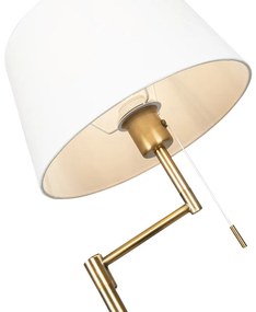 Lampă de podea clasică inteligentă bronz cu alb inclusiv WiFi A60 - Ladas Fix