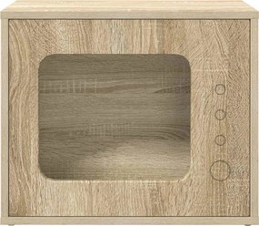 vidaXL Casa pentru pisici Sonoma 51 x 30 x 42,5 cm Lemn compozit