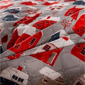 Cuvertura de pat WINTER COTTAGE, gri Dimensiune: 220 x 240 cm