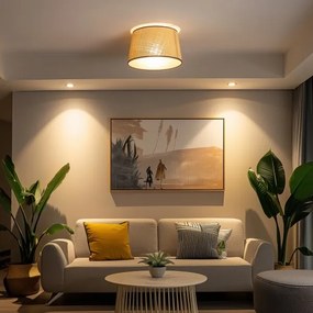 Brilagi - Plafonieră LED aplicată CERIA, 1xE27/40W/230V, Ø 35 cm, bej