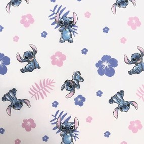Jerry Fabrics Lenjerie de pat din bumbac Lilo and Stitch Pink, 140 x 200 cm, 70 x 90 cm