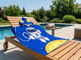 Poncho pentru copii GALAXIO albastru Dimensiune: 60 x 120 cm