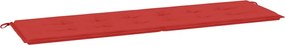vidaXL Pernă de bancă de grădină, roșu, 180x50x3 cm, textil oxford