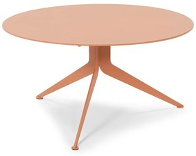 Măsuță de cafea roz somon rotundă din metal ø 78 cm Daley – Spinder Design