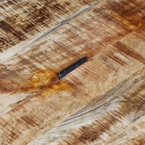 Masa de cafea din lemn de mango nefinisat, 70 x 70 x 40 cm 1, Maro