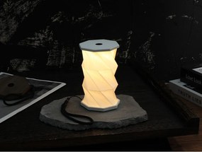 Decorațiune luminoasă albă portabilă cu USB ø 8 cm Twist – Gingko