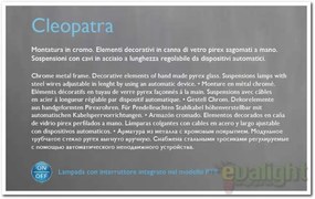 Lustra inaltime reglabila CLEOPATRA SP6 79158