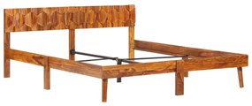 Cadru de pat, 160 x 200 cm, lemn masiv de sheesham 160 x 200 cm, Lemn masiv de sheesham