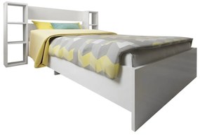 Pat de o persoană 90 cm Kemedo (alb) (cu somieră). 1094826