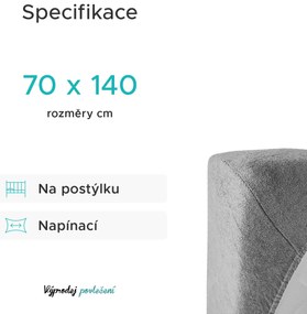 Cearsaf Frotir pentru patut 70x140 cm Caisa