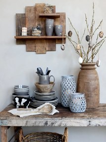 Etajera de perete din lemn de reciclat, Grimaud - Ama