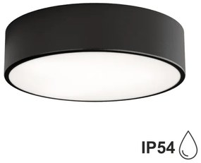 Plafonieră pentru baie CLARE 2xE27/24W/230V d. 30 cm negru IP54 Brilagi