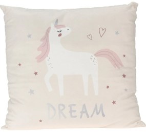 Pernă pentru copii Unicorn dream alb, 40 x 40  cm