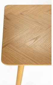 Masă de dining cu aspect de lemn de stejar 80x160 cm Fabio – White Label