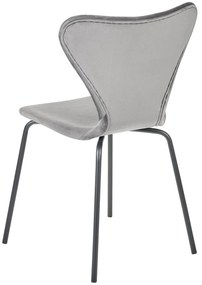 Set 2 buc scaune sufragerie Baylor (gri  + Negru). 1078161