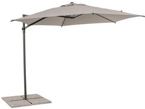 Umbrelă de soare cu brat, antracit, 330 cm, Rica, Yes