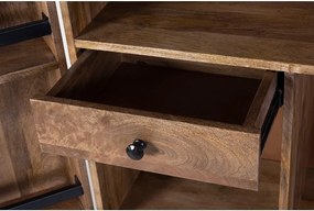 Dulap vinotecă în culoare naturală din lemn de mango număr de sticle 12, 74x122x46 cm Bombay – Interia Home &amp; Living