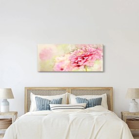 Tablou - Floare roz, aquarel (120x50 cm)