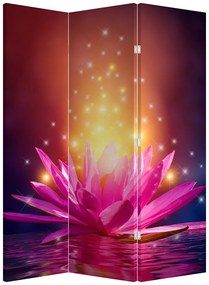 Paravan - Lotus pe apă (126x170 cm)