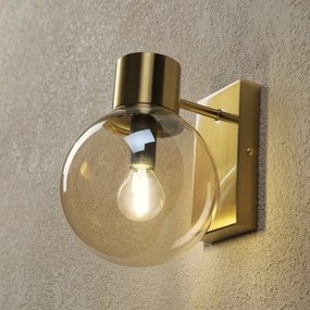 Aplică de perete SFERIO 1xE14/5W/230V alamă/bej fumuriu