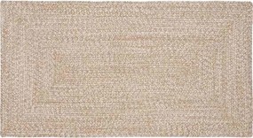 vidaXL Covoare de zonă Dreptunghiular Natural și Alb 60 x 110 cm Iută