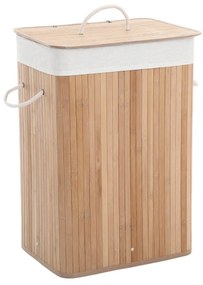 Coș de rufe de bambus DORA, 72L, maro natural SongmicsHome