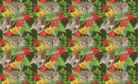 Fototapet - Leopard în junglă (152,5x104 cm), în 8 de alte dimensiuni noi