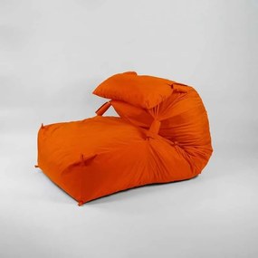 Fotoliu Yoga XL si Perna, Material impermeabil - Neon Orange