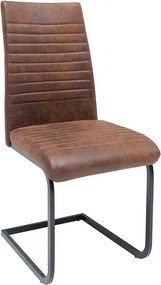 Set de 2 scaune Appartment, microfibra maro antic A-39377 VC