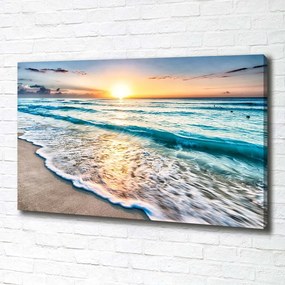 Print pe canvas Sunset beach