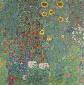 Reproducere Farm Garden with Sunflowers, 1905-06, Klimt, Gustav