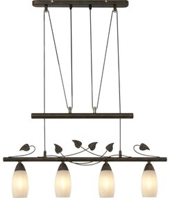 Lustra rustica suspendata reglabila metal ruginiu VENEZIA