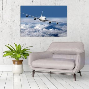 Tablou - Avion în nori (90x60 cm)