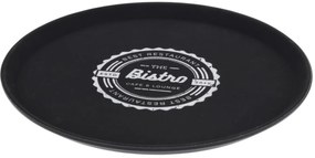 Tava pentru servire The Bistro, Ø35.5 cm, polipropilena, negru