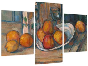 Tablou - Paul Cézanne, Still Life with Milk Jug and Fruit, reproducere (90x60 cm)