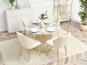 Scaun Greta K (crem + auriu). 1111062