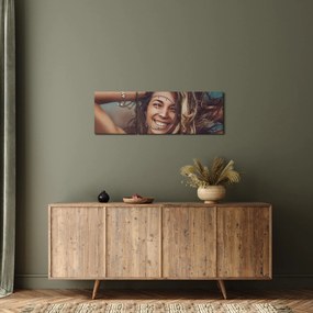 Tablou - Portretul unei femei tinere (cu ceas) (90x30 cm)