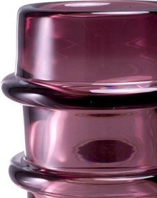 Vas decorativ din sticla design LUX Bloom pink