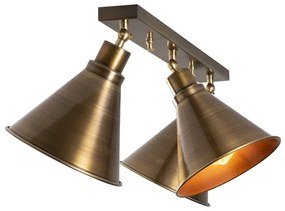 Plafonieră în culoarea bronz cu abajur din metal ø 20 cm Berceste – Opviq lights