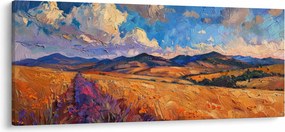 Tablou - Pictură în ulei de peisaj (120x50 cm)