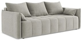 Canapea gri deschis extensibilă/cu spațiu de depozitare 225 cm Moku – Makamii